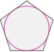 circle inscribed in a polygon